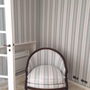 fauteuil + tenture